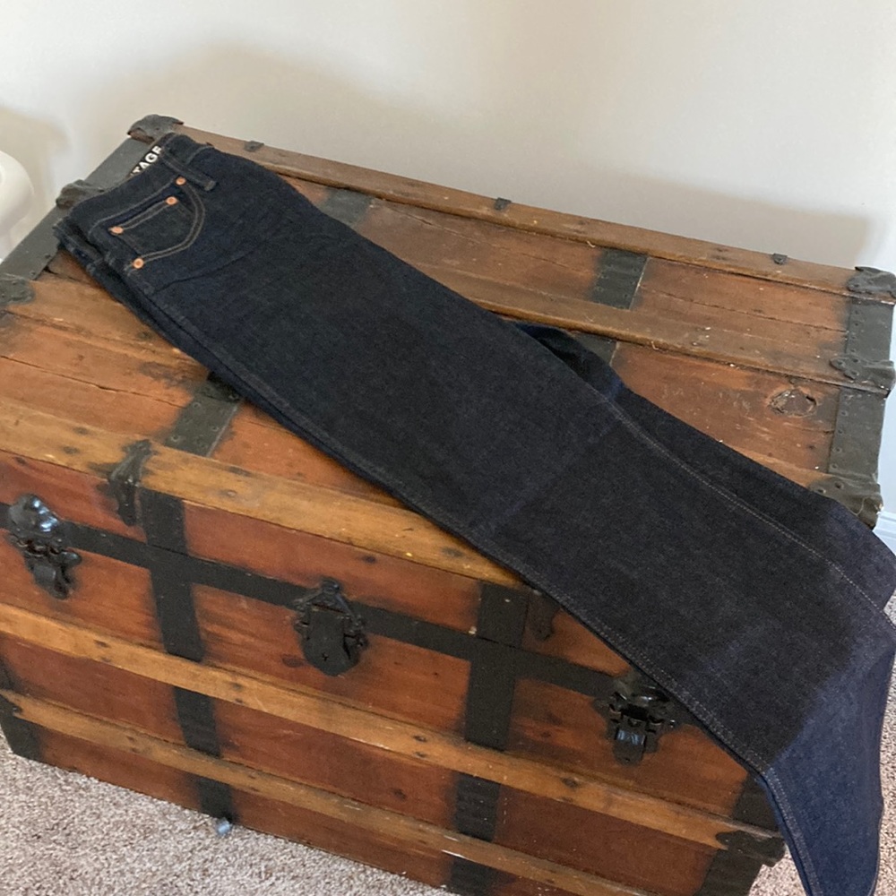 Dark wash slim straight size 28 tall j. Crew jeans